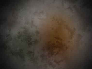 Koyu bir odada kahverengi ve yeşil bir daire.