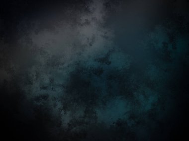 Koyu mavi ve siyah arkaplan ve beyaz saat.