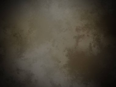 Üzerinde saat olan karanlık ve kirli bir duvar.