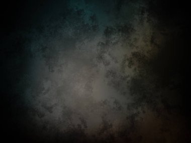 koyu ve kirli bir arka plan, mavi ve yeşil renkli.