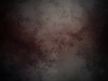 Kırmızı ışığı olan karanlık ve kirli bir duvar.