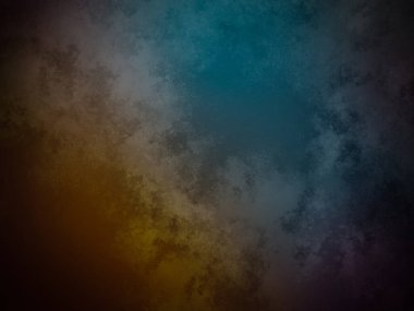 Koyu mavi ve sarı bir arka plan ve soluk bir etki