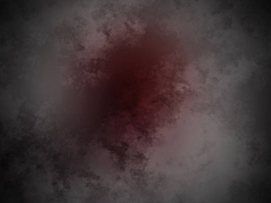 Siyah arka planda bir kan lekesi.