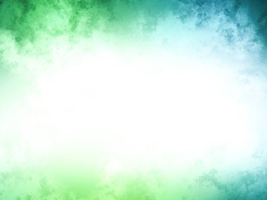 Beyaz kenarlı yeşil ve mavi bir arkaplan