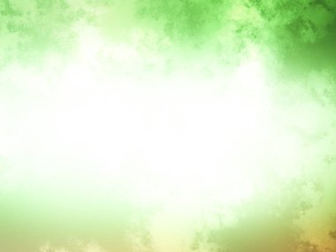 Gökyüzü ve bulutları olan yeşil ve sarı bir arkaplan