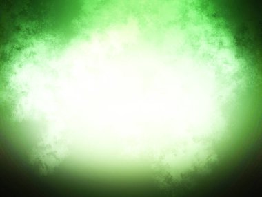 Siyah arkaplan ile yeşil ışık