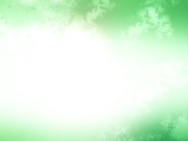 Gökyüzü ve bulutları olan yeşil ve beyaz bir arkaplan