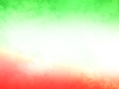 Bulanık efektli kırmızı, beyaz ve yeşil bir arkaplan