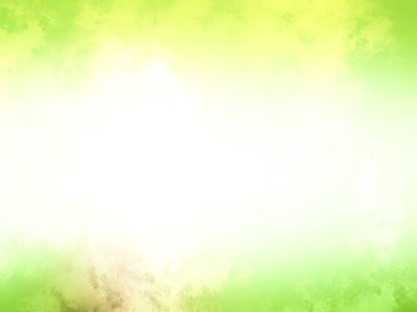 Beyaz ve siyah köpekli yeşil ve sarı bir arka plan.