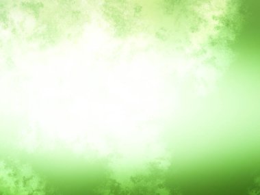 Kar üzerinde bulanık bir insan resmi olan yeşil ve beyaz bir arkaplan