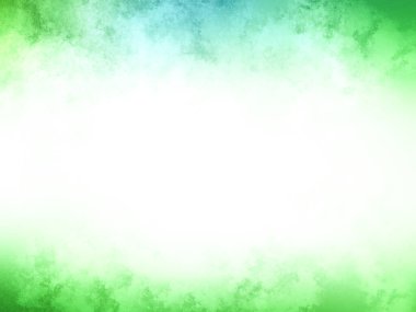 Beyaz kenarlı yeşil ve mavi bir arkaplan