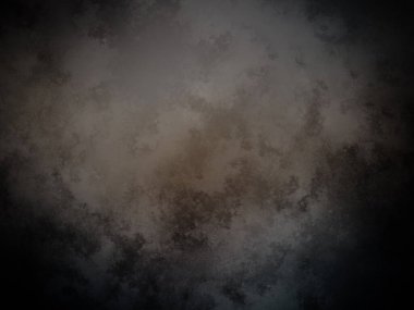 Siyah arkaplanı olan karanlık ve kirli bir duvar.