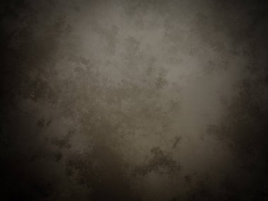 Üzerinde saat olan karanlık ve kirli bir duvar.