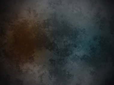 Kahverengi benekli koyu mavi ve yeşil bir arka plan.