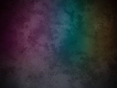 Koyu renkli bir arkaplan ve gökkuşağı