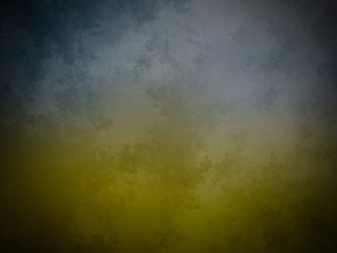 Siyah beyaz saati olan sarı ve mavi bir arkaplan.