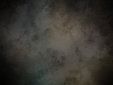 Siyah arkaplanı olan karanlık ve kirli bir duvar.