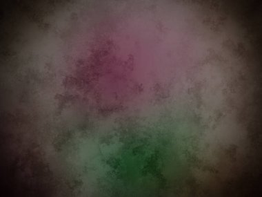 Siyah arkaplanda yeşil ve pembe bir çiçek