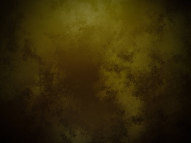 Koyu ve kirli bir arka plan, sarı ve siyah renkli.