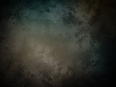 Koyu ve kirli bir arka plan, mavi ve yeşil renkli.