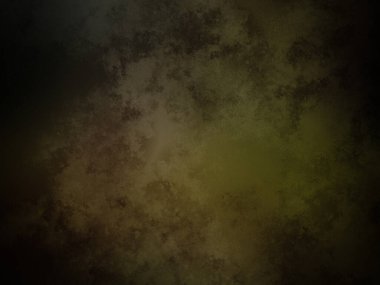 Koyu ve kirli bir arka plan, yeşil ve sarı renkli.