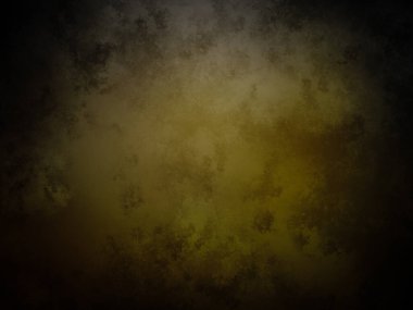 Sarı ışığı olan karanlık ve kirli bir duvar.