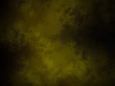 Koyu yeşil arka plan, sarı ve siyah desenli.