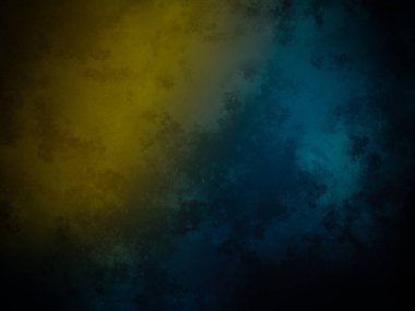 Siyah arkaplanı olan mavi ve sarı bir arkaplan