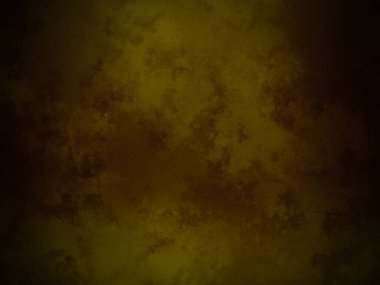 Koyu kahverengi arka plan, sarı ve siyah desenli.