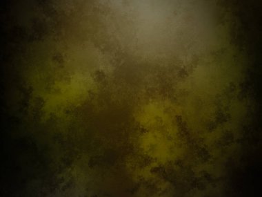 Koyu ve kirli bir arka plan, sarı ve siyah renkli.