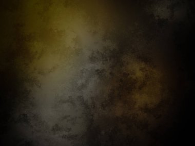 Siyah ve beyaz saati olan siyah ve sarı bir arka plan.