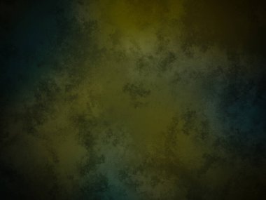 Sarı ve mavi kenarlı koyu yeşil ve mavi bir arka plan.