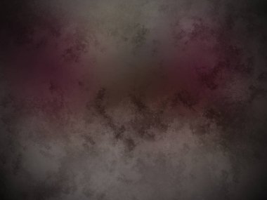 Kırmızı ışığı olan karanlık ve kirli bir duvar.