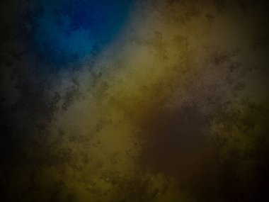 Koyu bir arka plan, mavi ve sarı bir ışık.