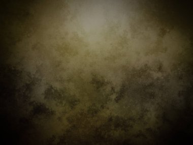 Üzerinde saat olan karanlık ve kirli bir duvar.