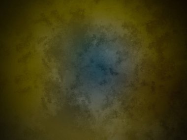 Karanlık bir odada mavi ve sarı bir daire.