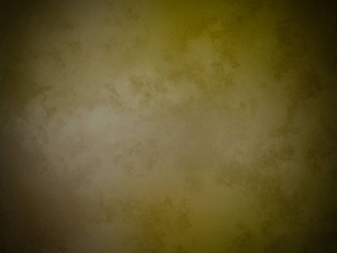 Kahverengi ve yeşil arka plan ve küçük beyaz bir saat.