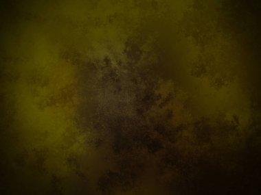 Koyu ve kirli bir arka plan, sarı ve siyah renkli.