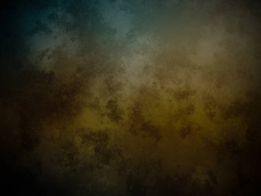 Üzerinde saat olan karanlık ve kirli bir duvar.