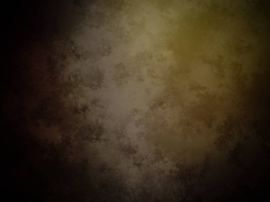 Üzerinde saat olan karanlık ve kirli bir duvar.