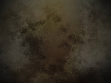 Koyu kahverengi ve siyah arkaplan ve beyaz saat.