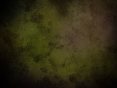 Siyah kenarlı yeşil ve kahverengi bir arka plan.