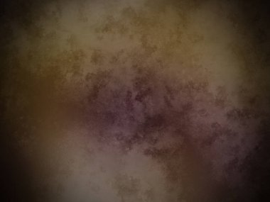 Koyu ve kirli bir arka plan, mor ve sarı renkli.