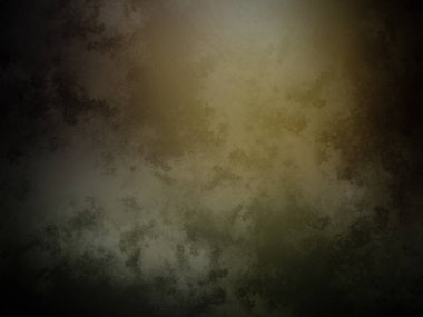 Sarı ışığı olan karanlık ve kirli bir duvar.