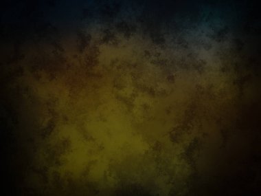 Koyu sarı, mavi, kahverengi ve yeşil renkli arkaplan. Eski kağıdın dokusu