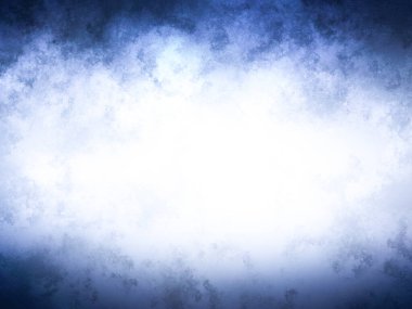 Mavi ve beyaz renkli soyut bir arkaplan. 3d oluşturma