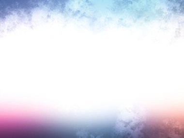 Bulutlu renkli gökyüzü, vektör illüstrasyonu