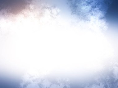 Mavi gökyüzünde beyaz bulutlar, vektör arkaplan.