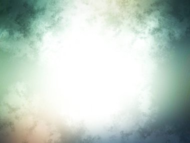 Mavi arkaplandaki beyaz dumanın soyut arkaplanı