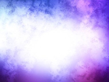 Açık mor ve mavi renkli olan soyut arkaplan. Karanlığın üzerindeki renkli odaklanmış ışıklar